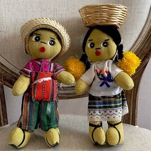 Mayan hand made plushies / dolls
